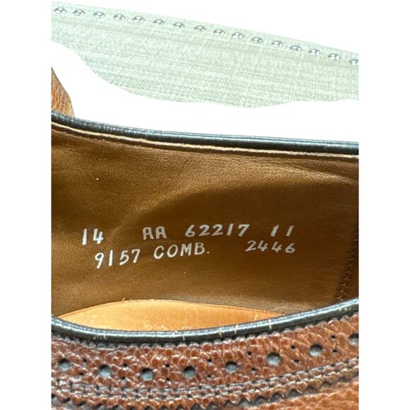 Allen Edmonds MacNeil Mens Brown Leather Oxford Dress Shoes Size 14AA SKU 7427 main image 9